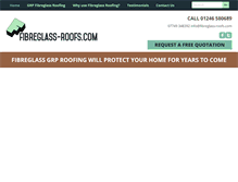 Tablet Screenshot of fibreglass-roofs.com